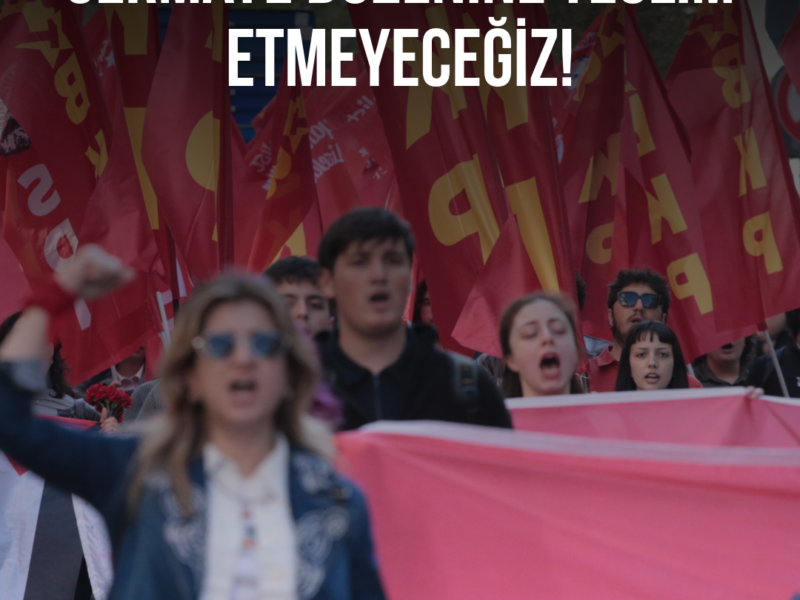 Memleketi ve Geleceğimizi Sermaye Düzenine Teslim Etmeyeceğiz! Sosyalist Türkiye için Mücadeleye!